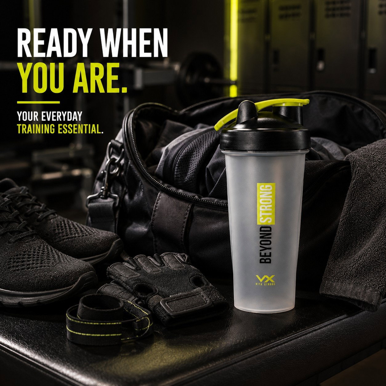 VITAXTRONG™ BEYOND STRONG Shaker Bottle 600ml | BPA Free Protein Shaker • Leakproof • Easy Clean | Gym & Supplement [VX]_8