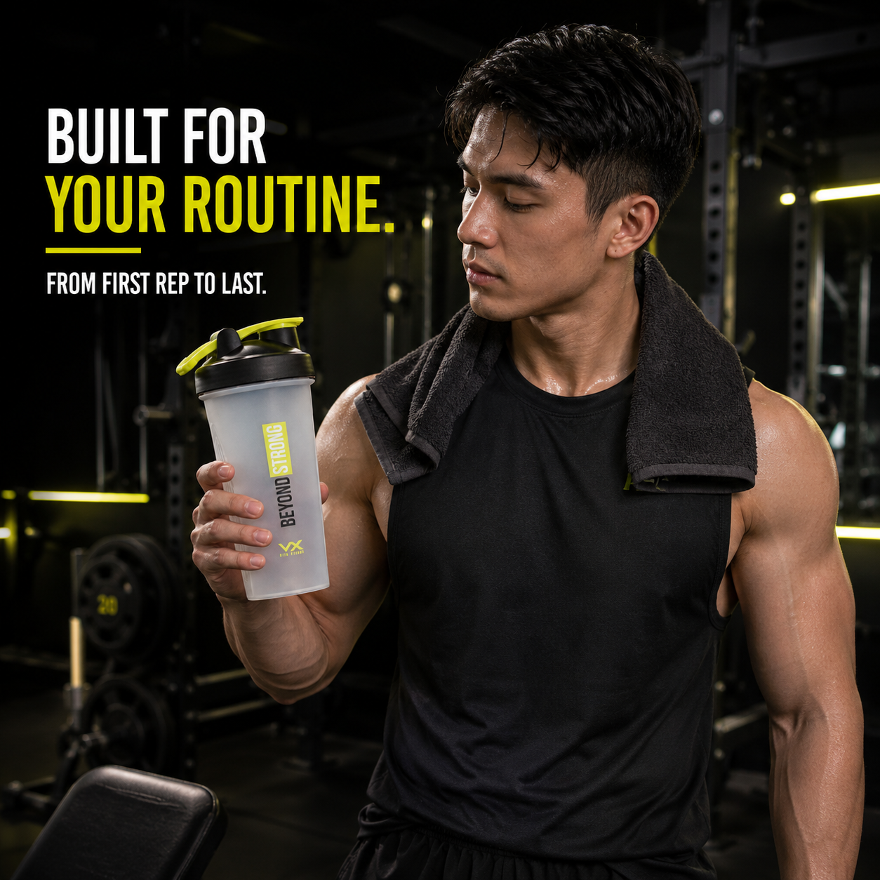 VITAXTRONG™ BEYOND STRONG Shaker Bottle 600ml | BPA Free Protein Shaker • Leakproof • Easy Clean | Gym & Supplement [VX]_7