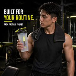 VITAXTRONG™ BEYOND STRONG Shaker Bottle 600ml | BPA Free Protein Shaker • Leakproof • Easy Clean | Gym & Supplement [VX]
