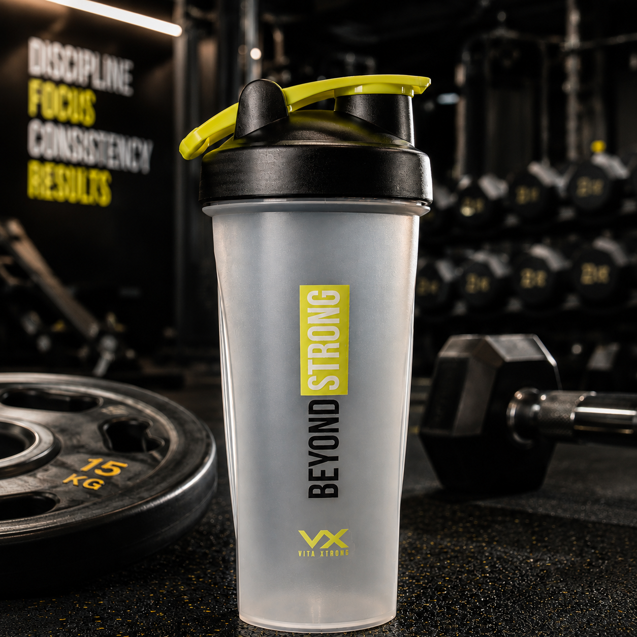 VITAXTRONG™ BEYOND STRONG Shaker Bottle 600ml | BPA Free Protein Shaker • Leakproof • Easy Clean | Gym & Supplement [VX]_2