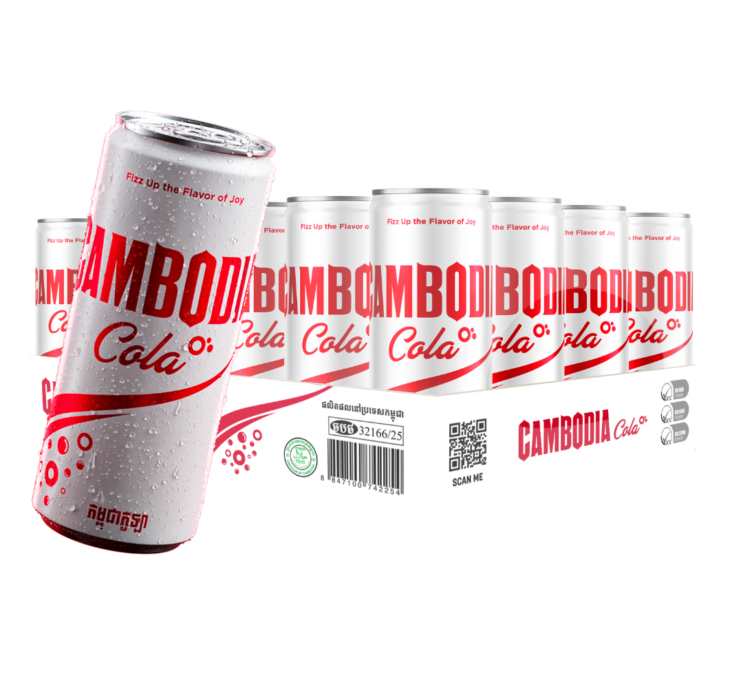 CAMBODIA COLA CAN 24x250ML
