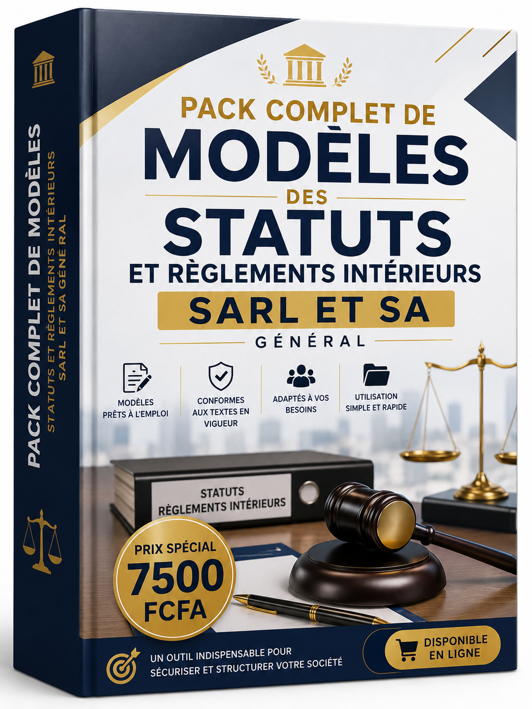 PACK COMPLET DE MODÈLES DES STATUTS ET  RÈGLEMENTS INTÉRIEURS SARL ET SA