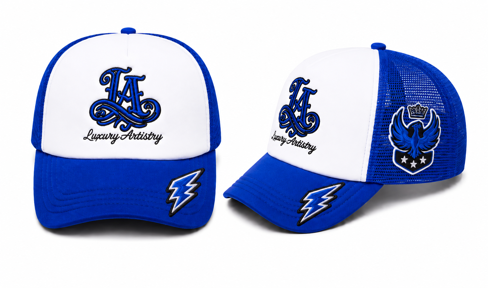 (Customized) Royal Blue Trucker Hat_0