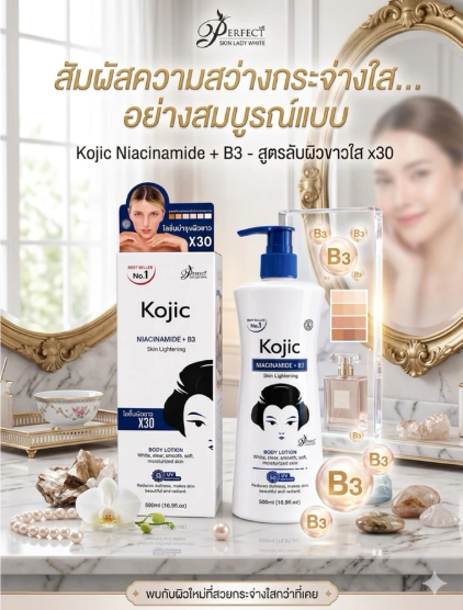 Perfect Skin Lady - Kojic Niacinamide B3 Skin Lightening Body Lotion (Blue) | Wholesale Skincare & Body Care Singapore_0