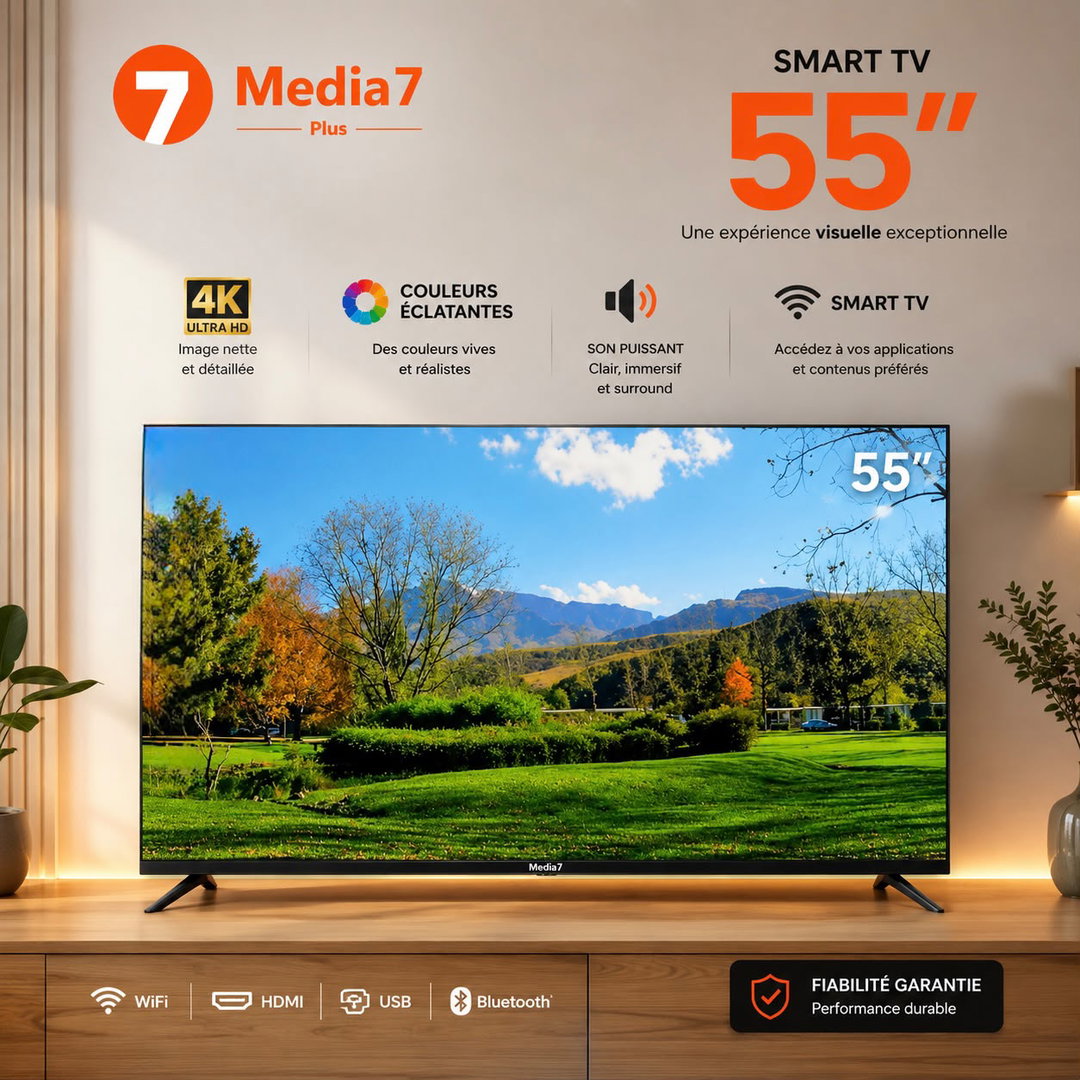TV SMART 55 ’’ pouces (television)