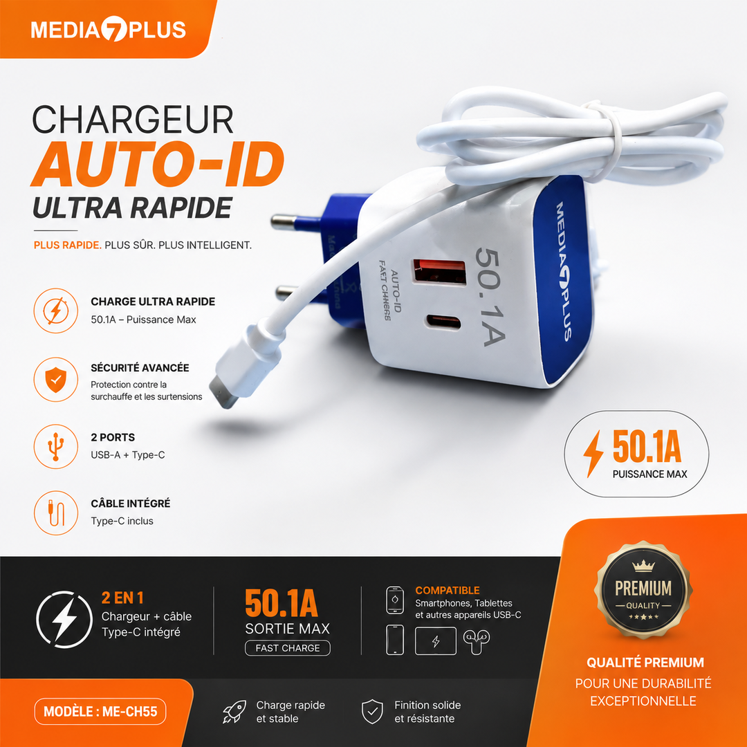 ME-CH55 AUTO ID PREMIUM (chargeur)