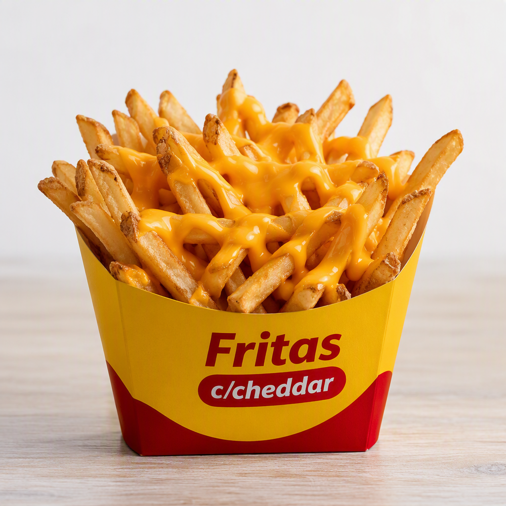Fritas c/cheddar