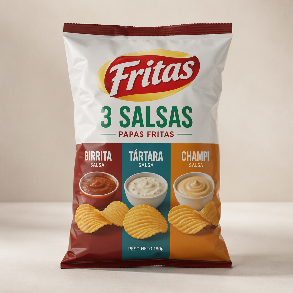 Fritas 3 salsas