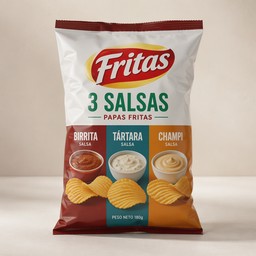 Fritas 3 salsas