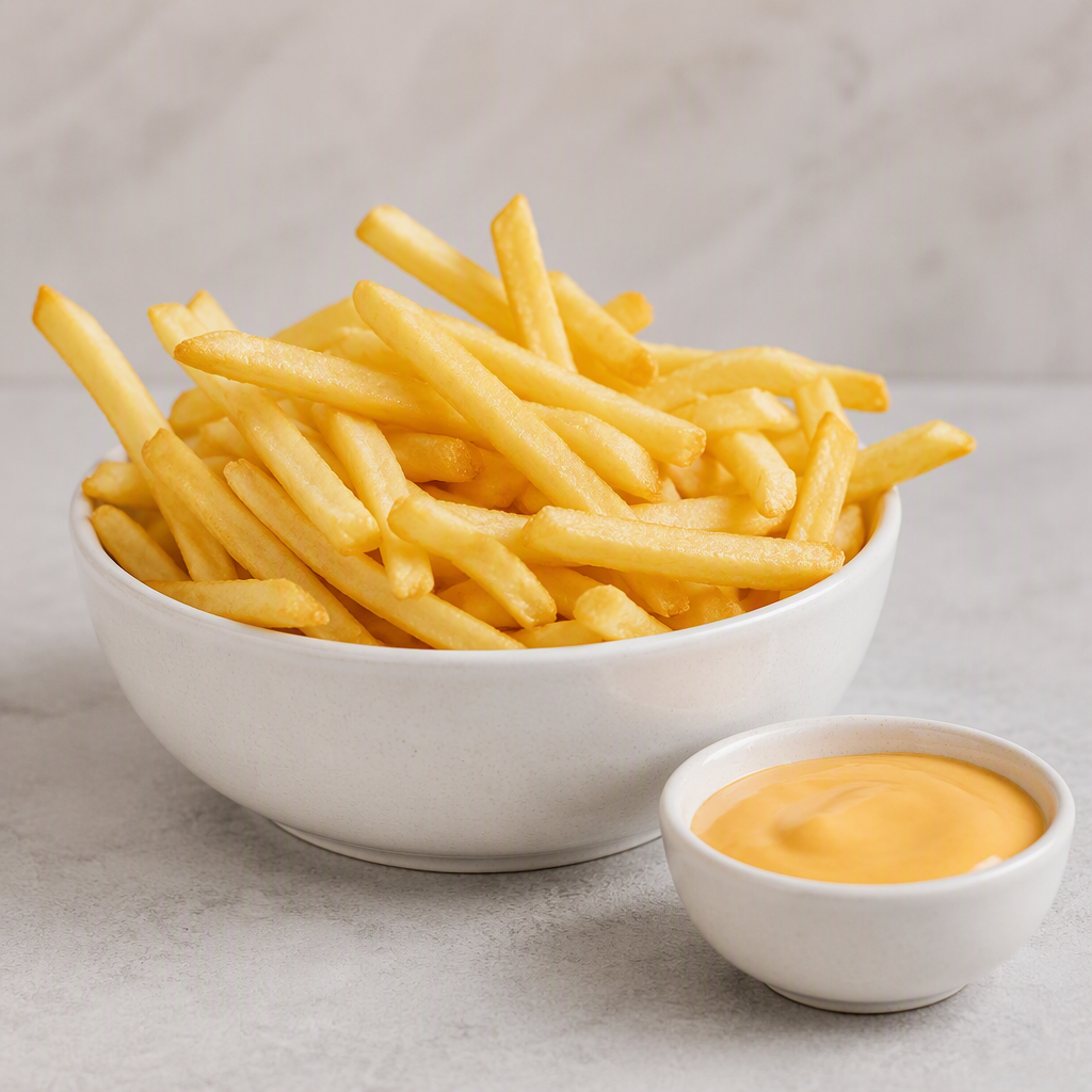Fritas c/salsa de queso