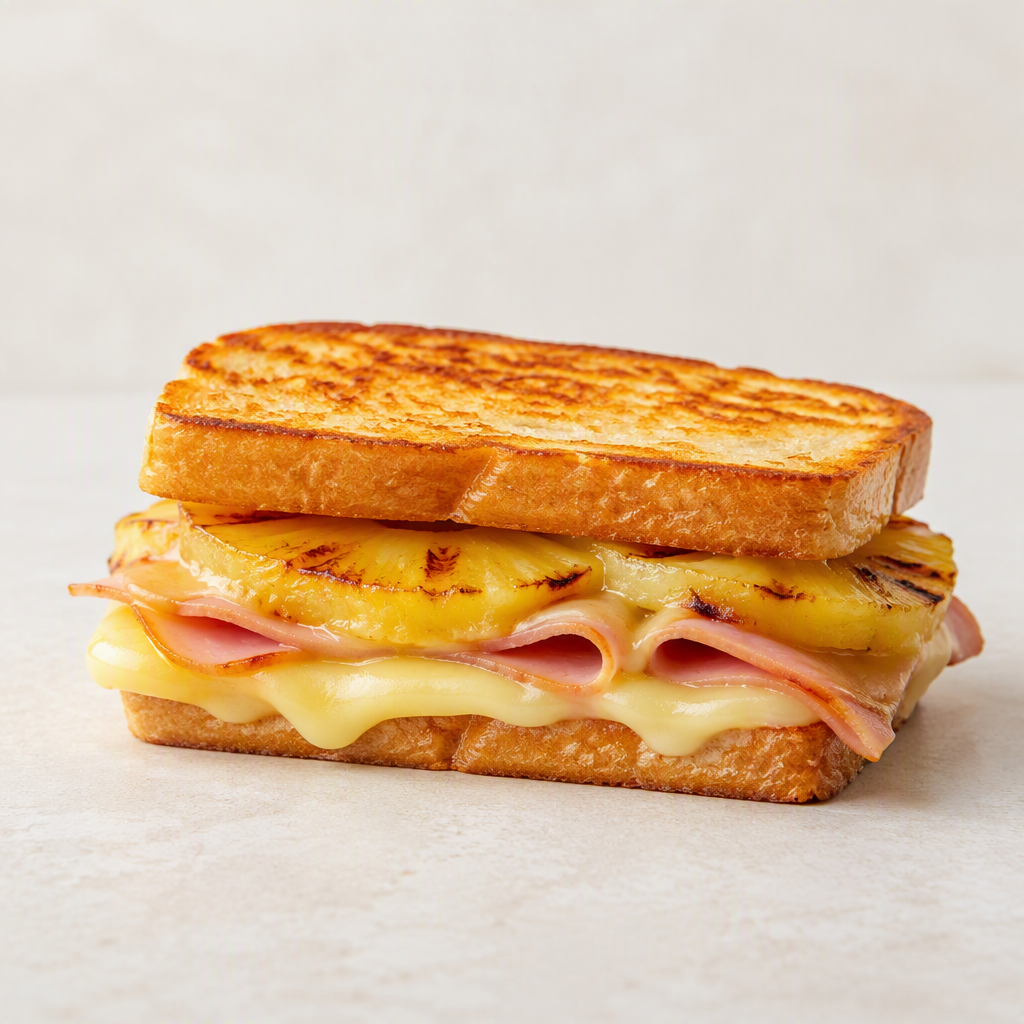 Sandwich caliente hawaiano