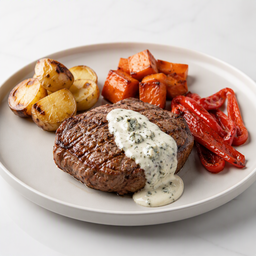 Baby beef con guarnicion completa