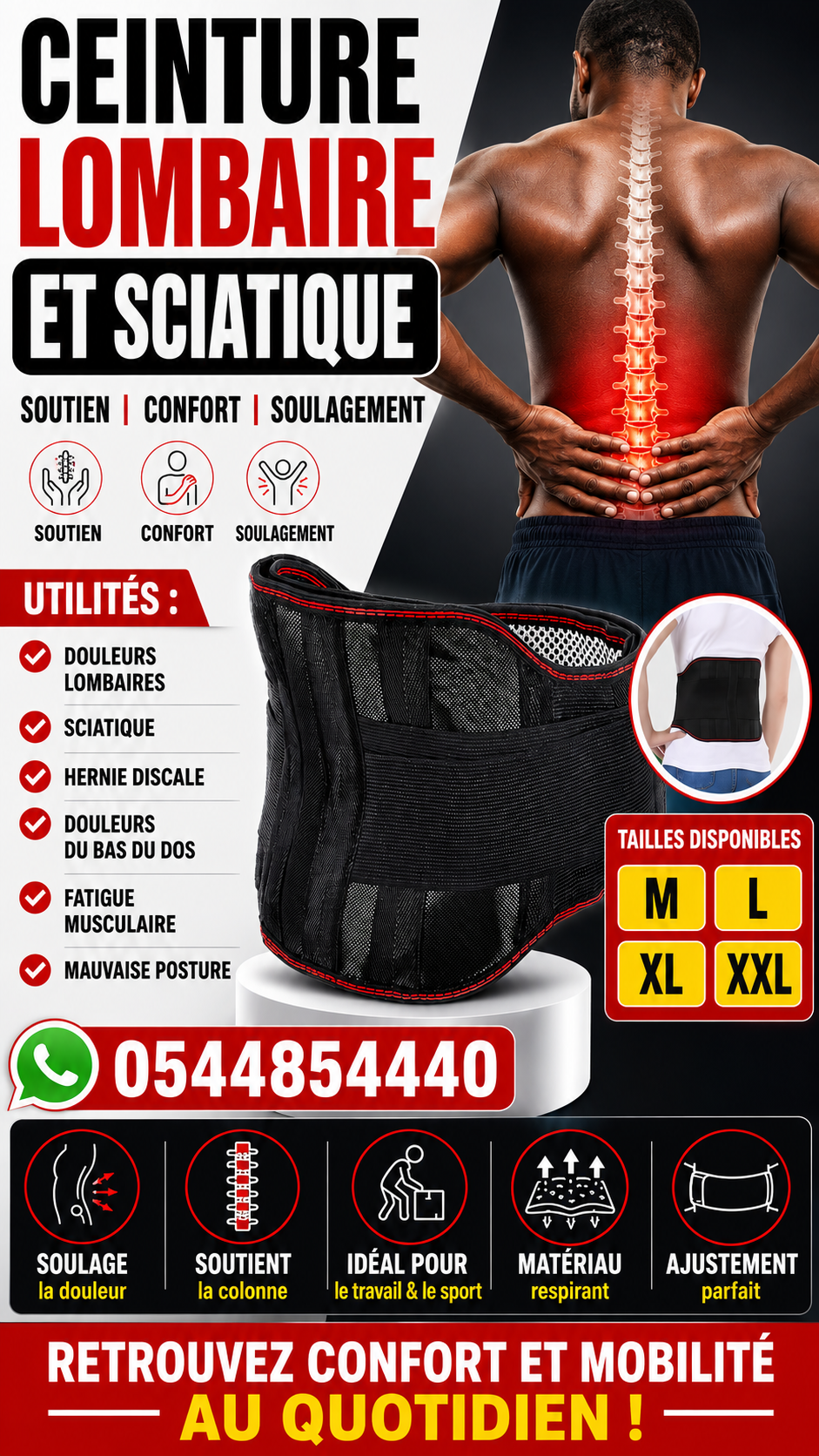Ceinture lombaire sciatique