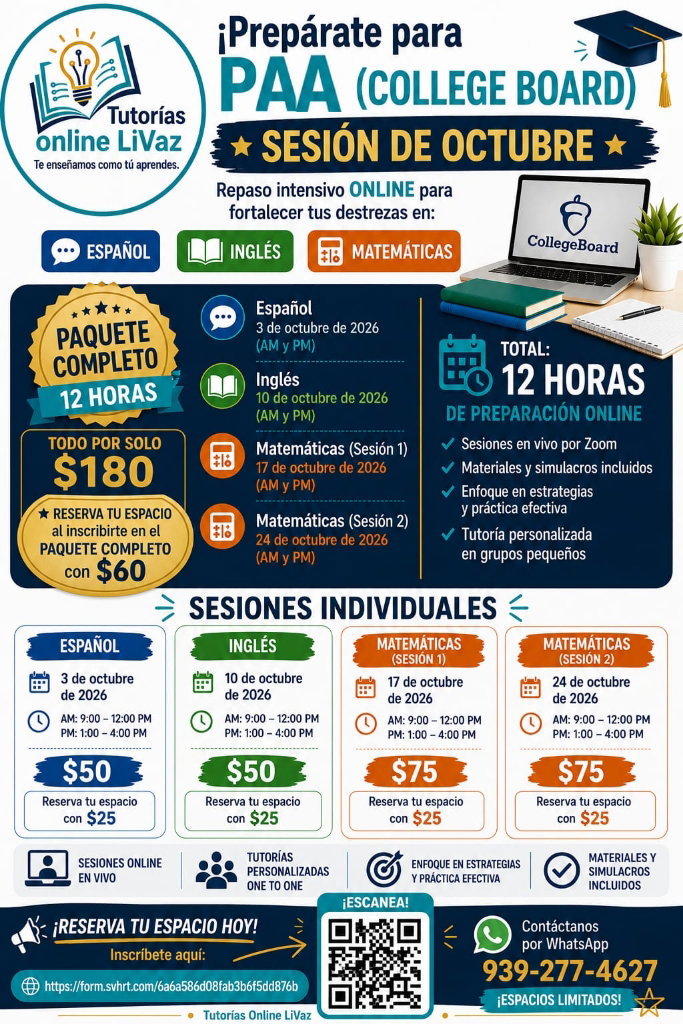 Repaso Intensivo PAA College Board