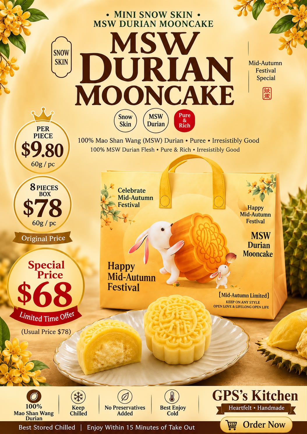 Msw Durian Mini Mooncakes
