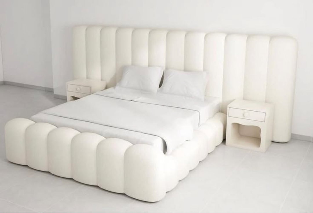 Headboard and base including the pedestals