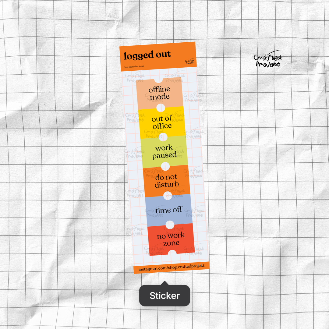 Logged Out - Sticker Sheet