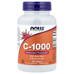 NOW FOODS C-1000 ROSE HIP & BIOFLAVONOIDS 100 CAPS