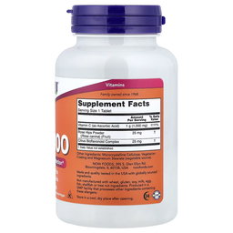 NOW FOODS C-1000 ROSE HIP & BIOFLAVONOIDS 100 CAPS