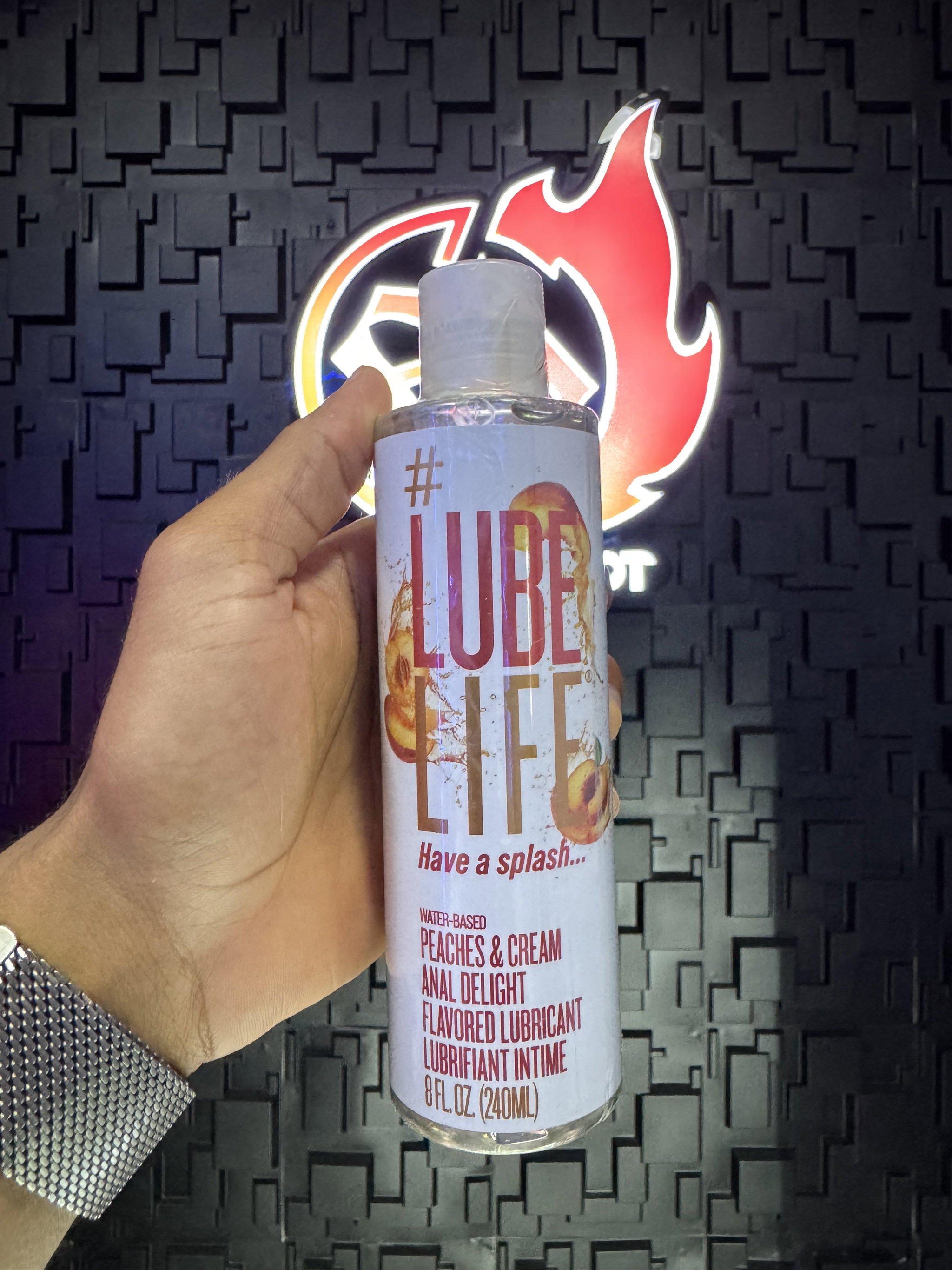 Lubricante sabor a Melocotón  , a base de agua _1