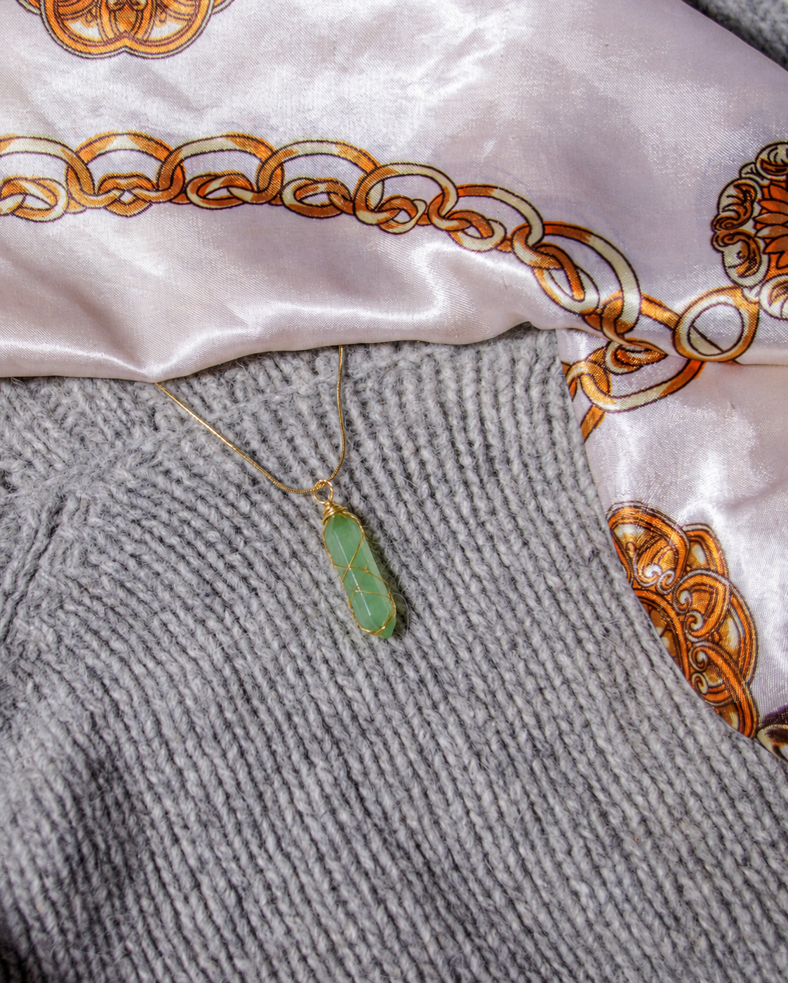 Aventurine Gold Necklace_1