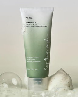 ANUA JABON DE ROSTRO  Heartleaf Quercetinol Limpieza profunda  125 ml  exfoliacion  suave simultanea