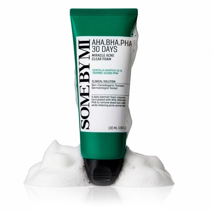 JABON DE ROSTRO AHA-BHA-PHA 30 DAYS MIRACLE ACNE SOME BY MI 100 ML