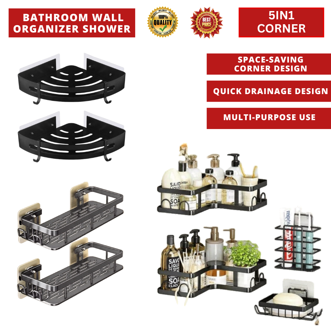 BATHROOM WALL ORGANIZER SHOWER CADDY_0