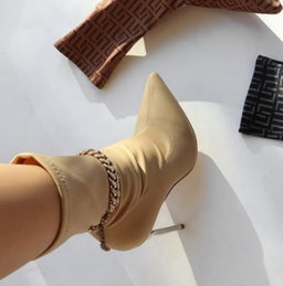 SOCK CLEAR POINTED BOOTIES