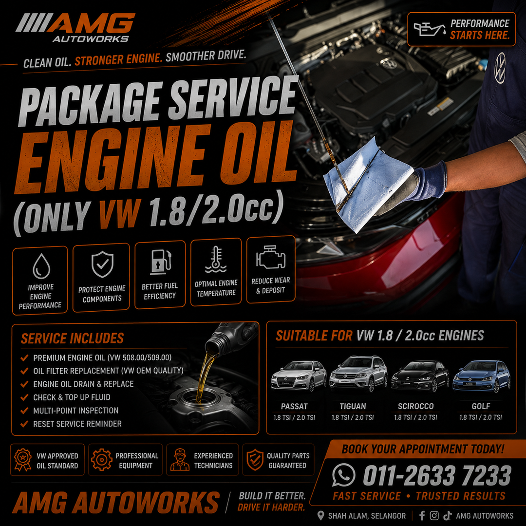 PACKAGE SERVICE ENGINE OIL (ONLY AUDI/VW 1.8/2.0cc)