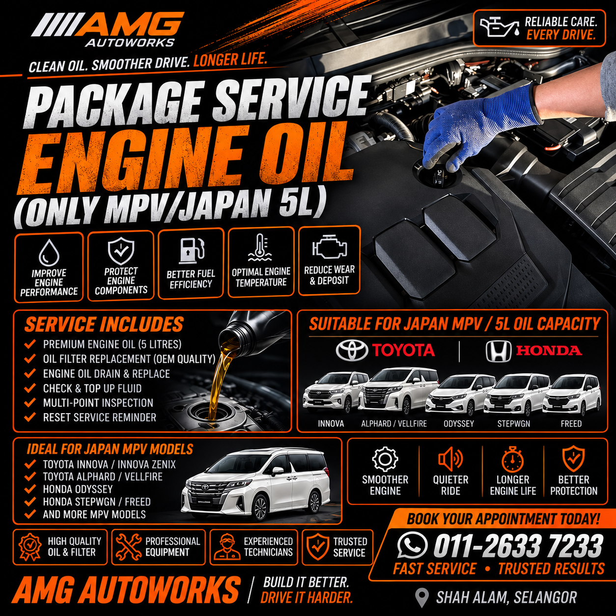 PACKAGE SERVICE ENGINE OIL (ONLY MPV/JAPAN 5L) _0