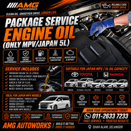 PACKAGE SERVICE ENGINE OIL (ONLY MPV/JAPAN 5L) 