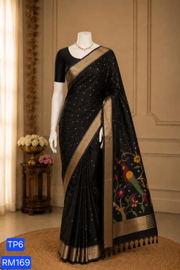 Tussar Paithani Saree