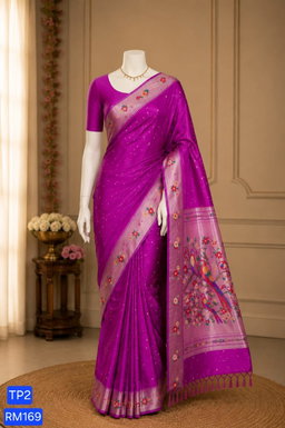 Tussar Paithani Saree
