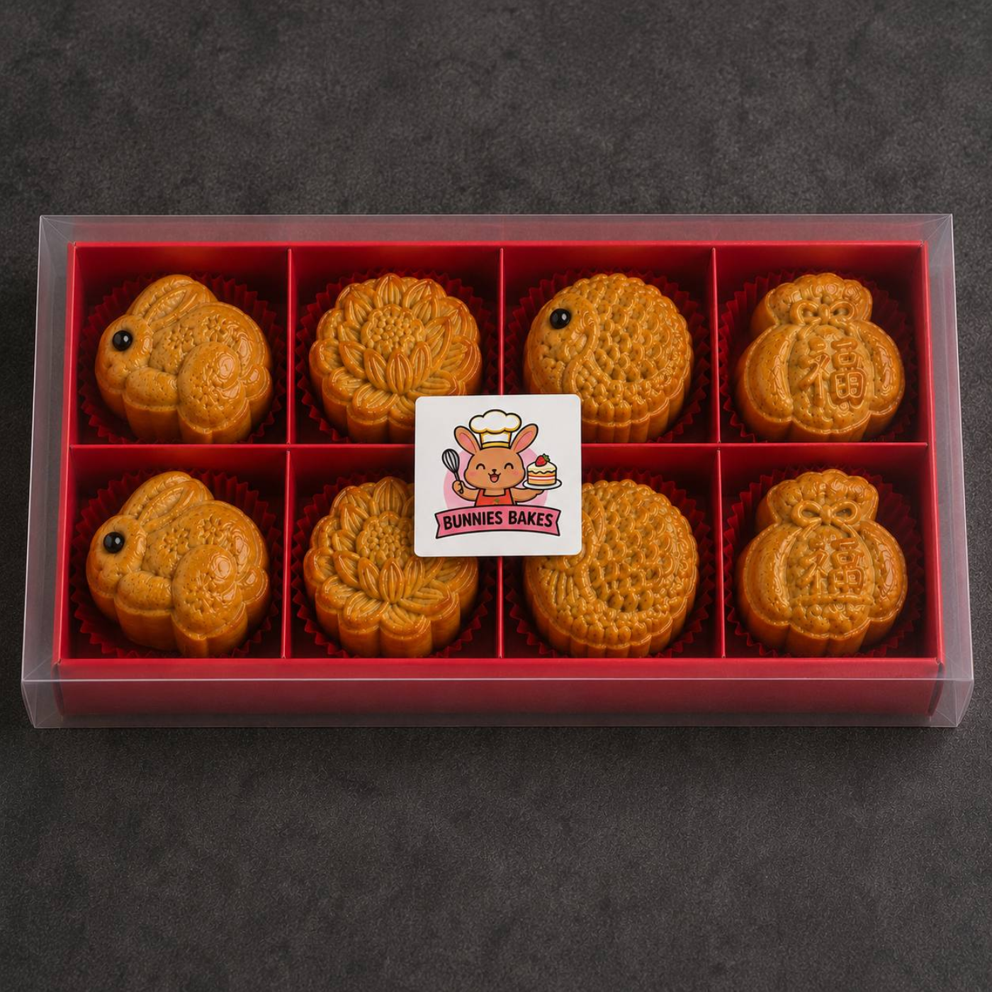 🐇 🐟 Mini Mooncake Mix Box (8pcs) 🪷💰_0