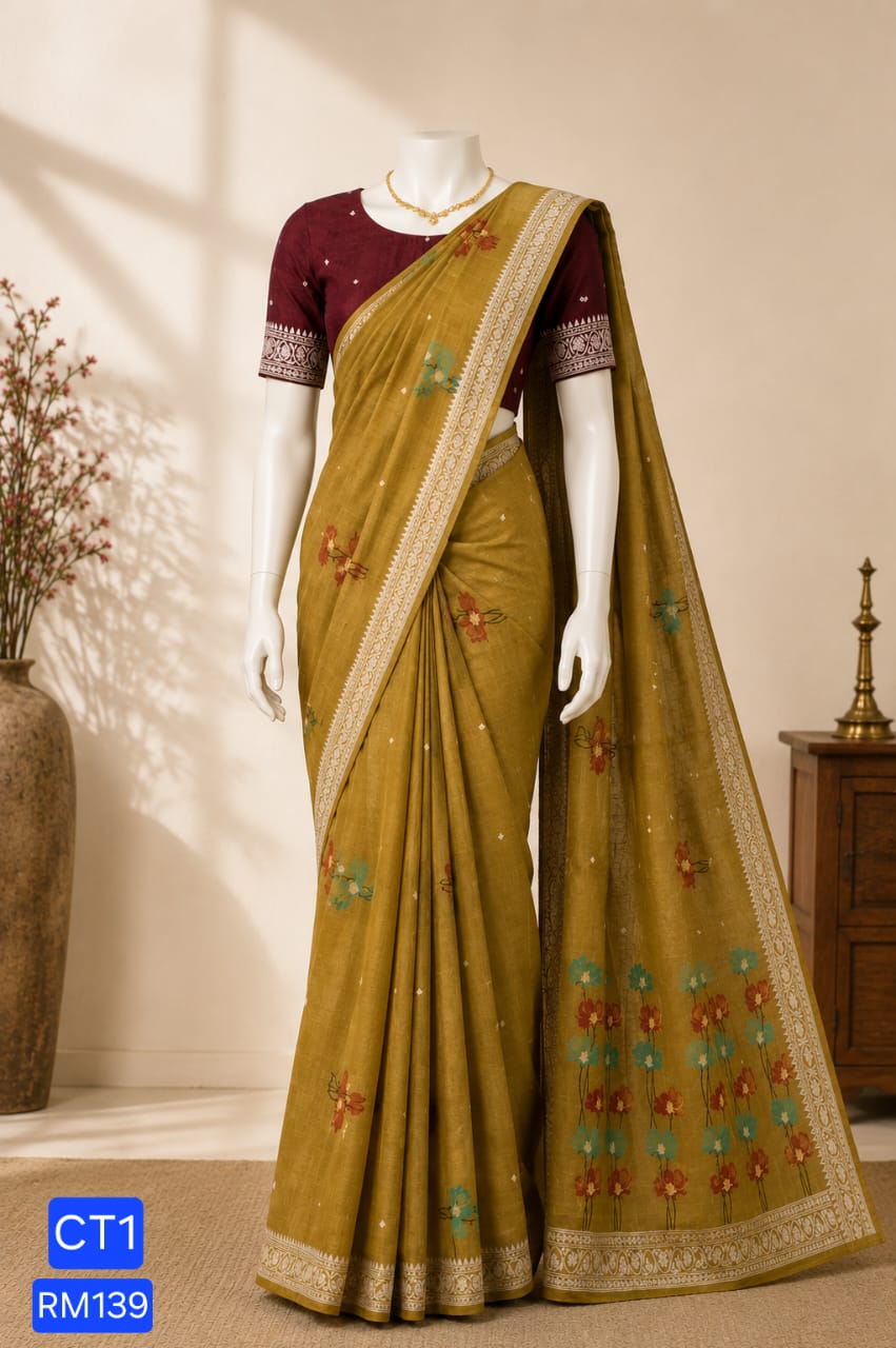 Fancy Cotton saree
