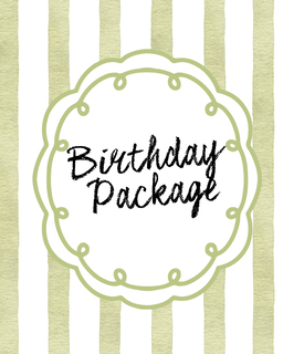 Birthday party package 