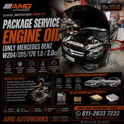 PACKAGE SERVICE ENGINE OIL (ONLY MERCEDES BENZ W204/205 1.8/20cc) 