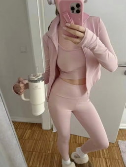 3 piece workout sets (Dusty Pink)