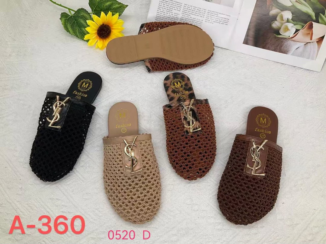 Woven Mesh Slip-On Mules