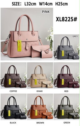 3-Piece Embossed Tote Set