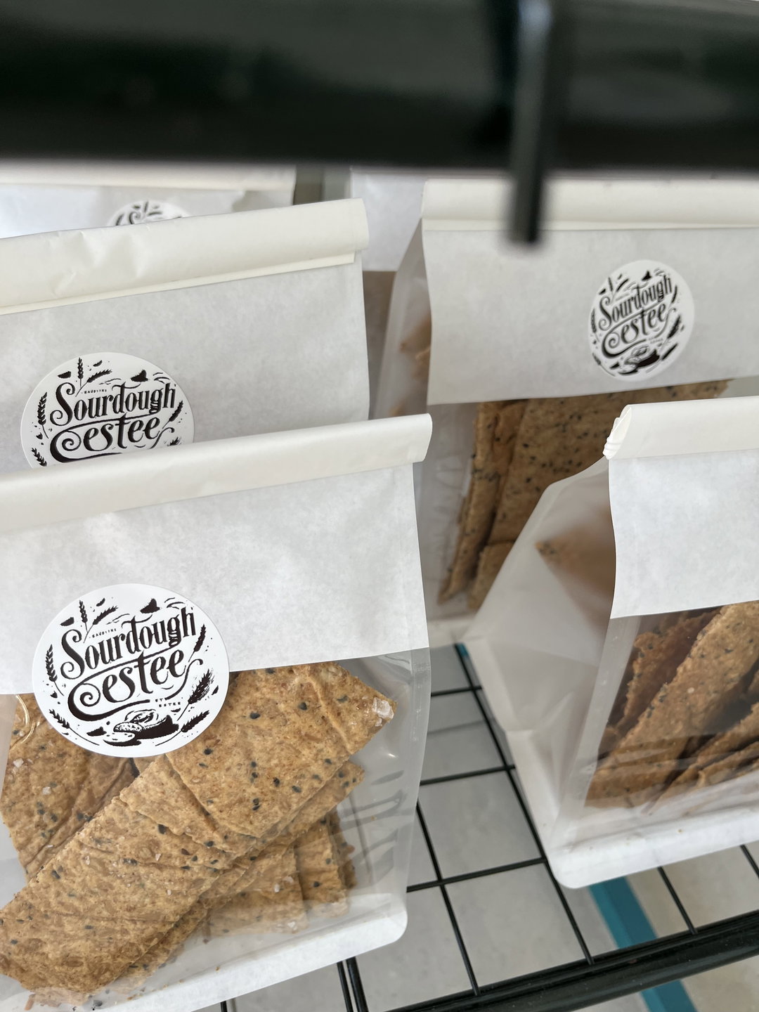 Sunflower and Black Sesame Artisan Crackers