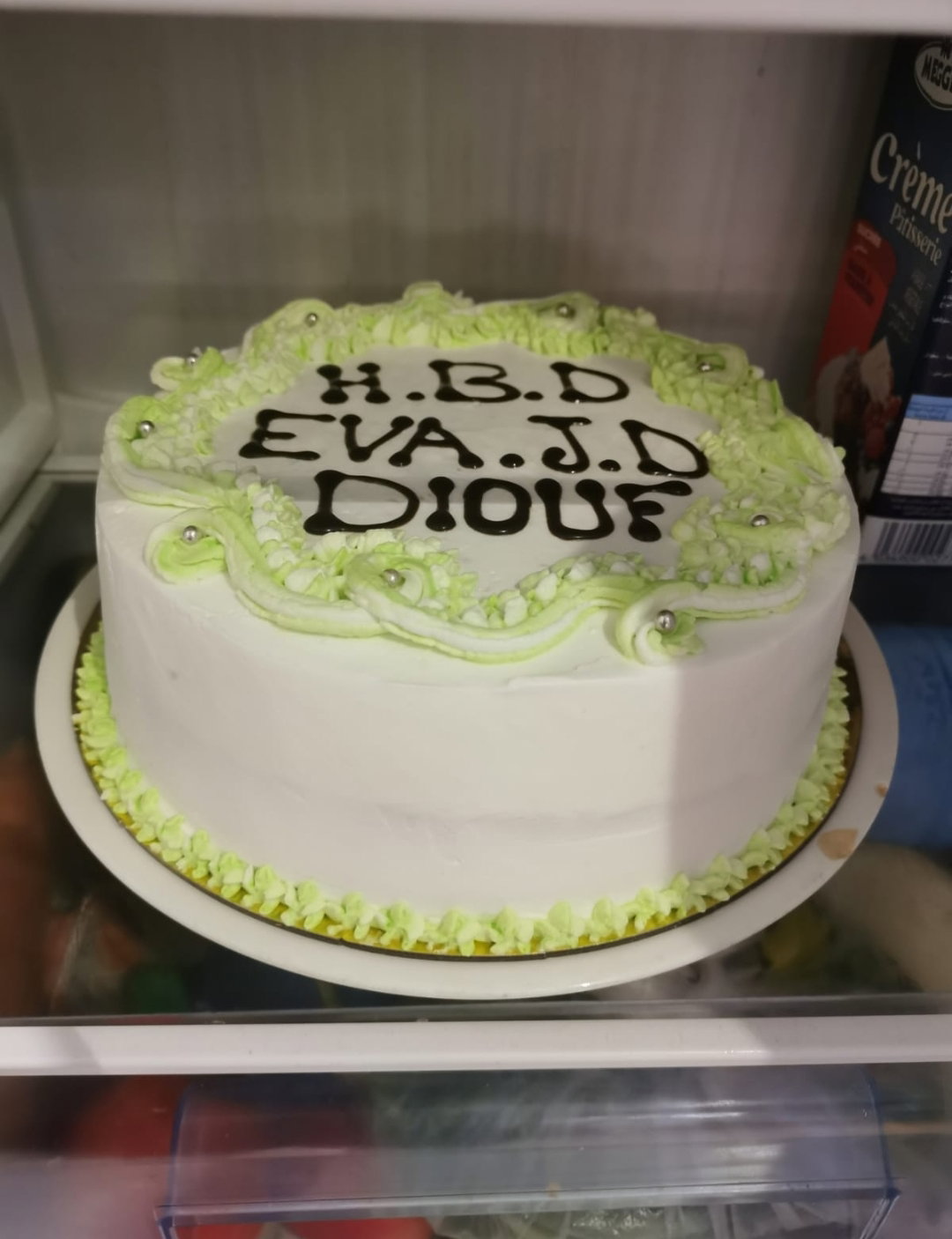 Gâteau à la vanille anniversaire 