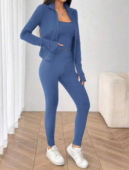 3 piece workout sets (Blue)