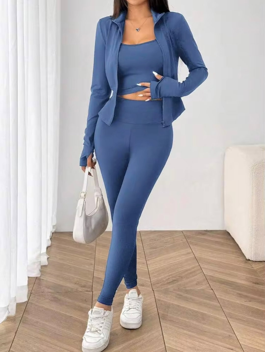 3 piece workout sets (Blue)