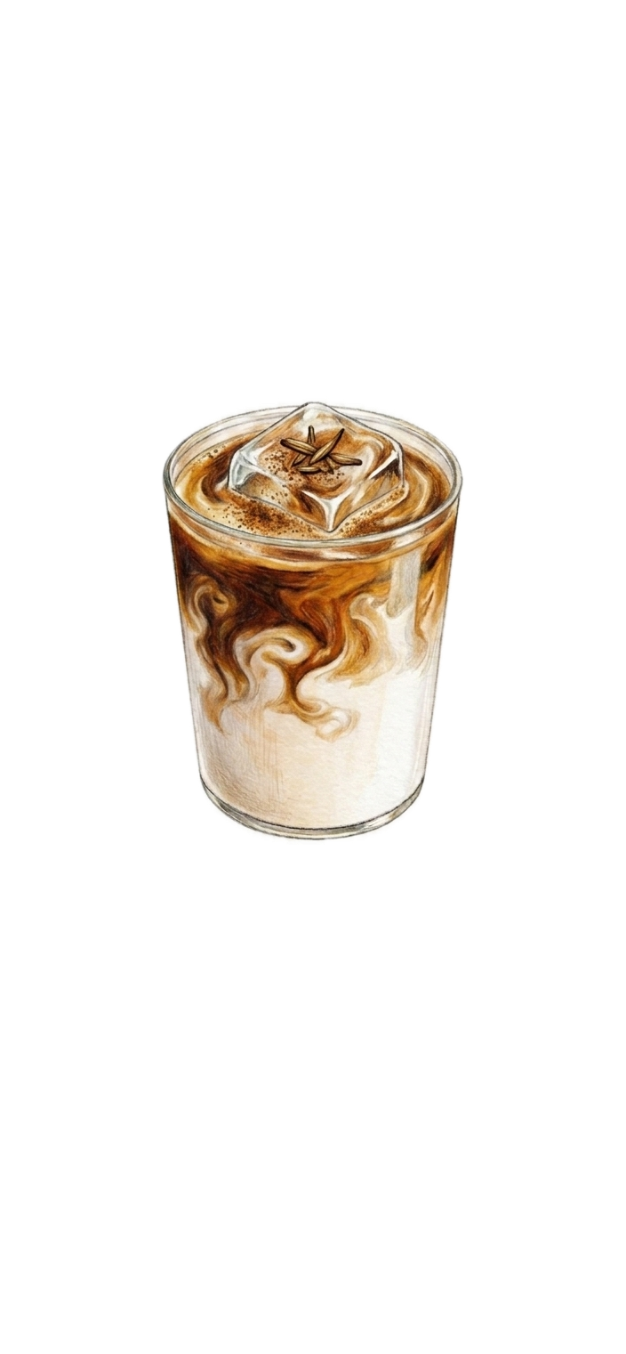Iced Organic Hojicha Latte