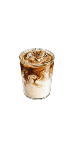 Iced Organic Hojicha Latte