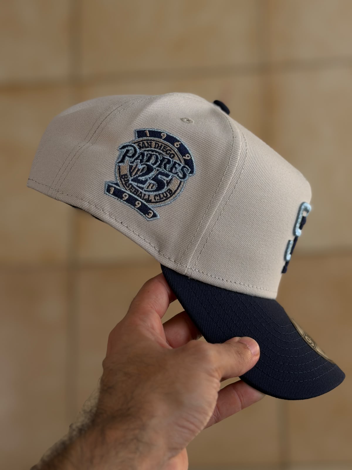 9FORTY A-Frame - SD Padres 25Th Baseball Club 1969-1993 2 Tone Navy _1