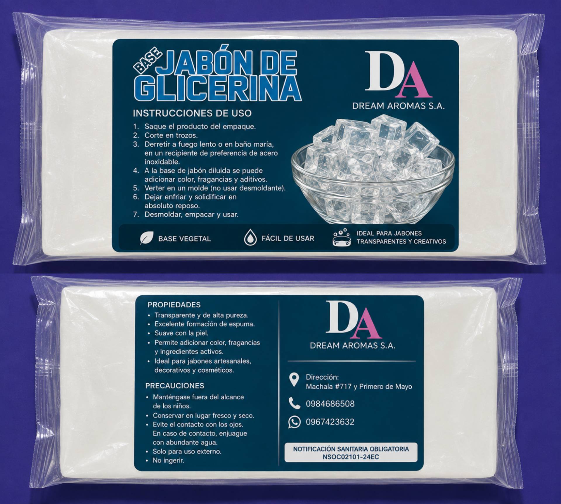 Barra de Jabón De Glicerina Blanco x Kilo_0
