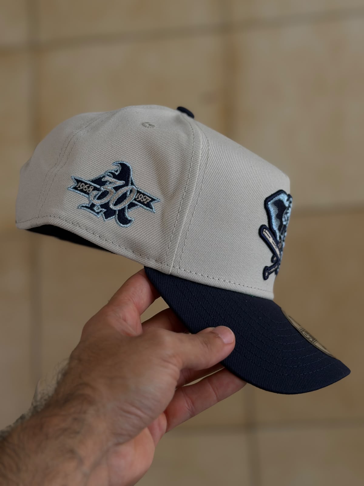 9FORTY A-Frame - Oakland Athletics 30Th Anniversary 1968-1997 Tone Navy _1